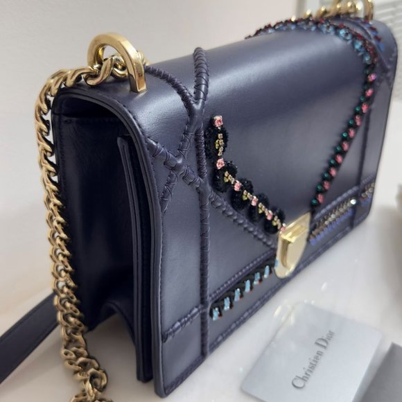 Designer Christian Dior Blue Diorama Bag In Excellent - Picture 9 of 15